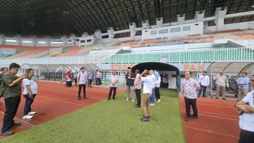 Foto: Pemerintah Kabupaten (Pemkab) Bogor akan menyelenggarakan salat Idul Fitri 1447 H di Lapangan Stadion Pakansari, Kecamatan Cibinong. (Dok istimewa).
