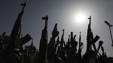 Ilustrasi -- Petempur Houthi di Yaman (dok. REUTERS/Khaled Abdullah)