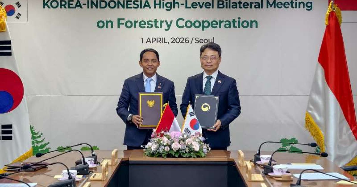 Kemenhut RI menandatangani dua dokumen kerja sama strategis dengan Korea Selatan untuk memperkuat kolaborasi bilateral di bidang kehutanan. foto: Kemenhut