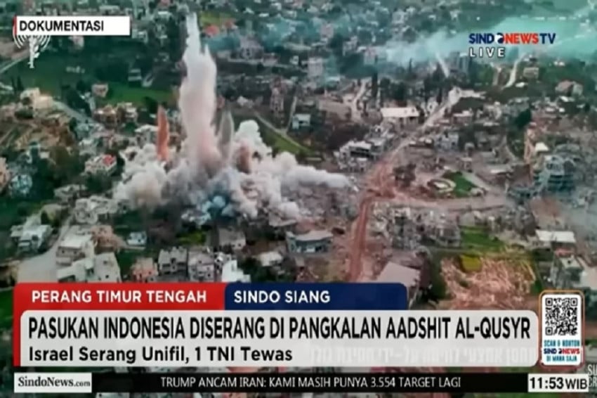 Prajurit TNI Kontingen Garuda di Lebanon Gugur Akibat Insiden Ledakan Artileri Tank Asing