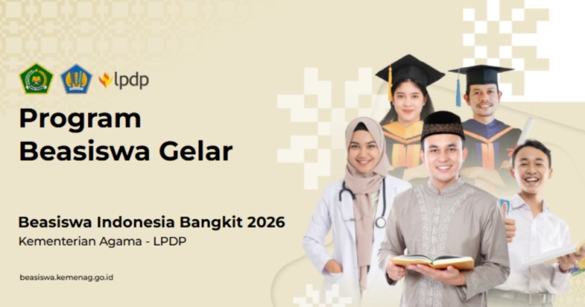 Beasiswa Indonesia Bangkit 2026 Dibuka, Syarat bagi Alumni Madrasah Lebih Fleksibel
