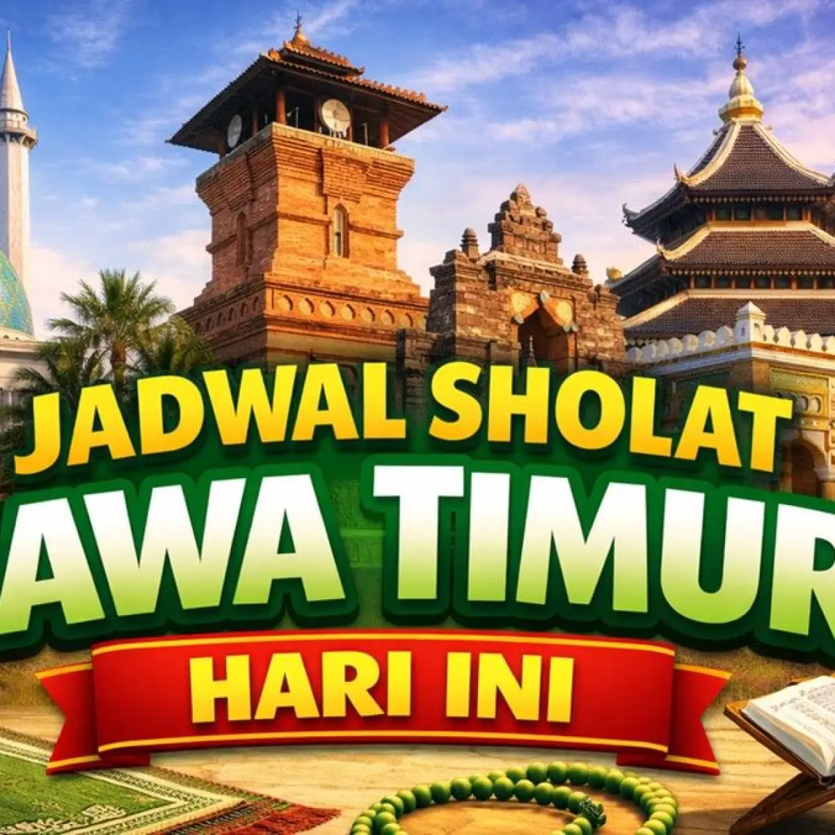 Panduan Waktu Salat Wajib Muslim di Jawa Timur: Cek Jadwal Resmi Kamis 21 Mei 2026
