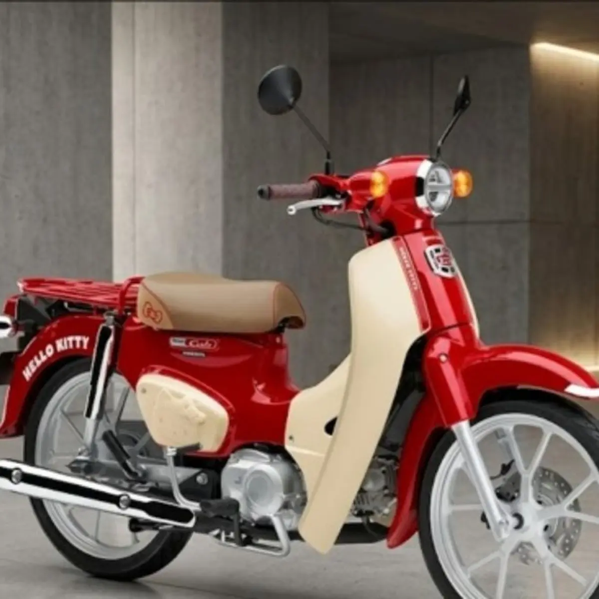 Transformasi Ikonik: Honda Super Cub Klasik Disulap dengan Sentuhan Edisi Spesial Hello Kitty