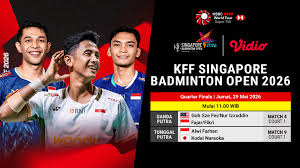 Dua Wakil Indonesia Bertarung di Perempat Final Singapore Badminton Open 2026: Cek Jadwal Tayang Eksklusif