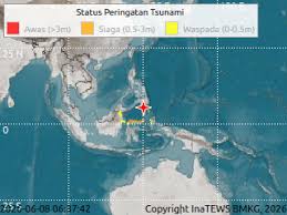 Gempa M7,7 Guncang Perairan Sulawesi Utara, BMKG Catat Pusat Getaran Dekat Kepulauan Sangihe